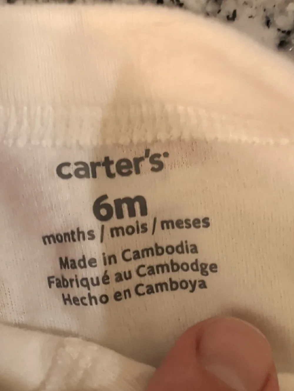 Carter's Cream Footed One-Piece with Fall Motif Thanksgiving
